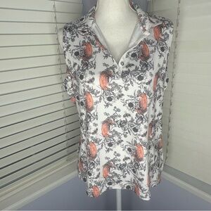 Women's Floral Print Sleeveless Top